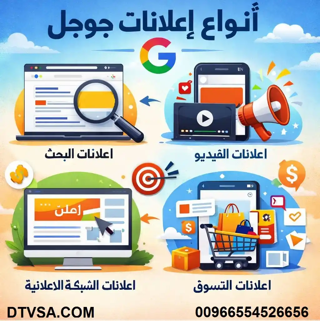 أنواع إعلانات جوجل
