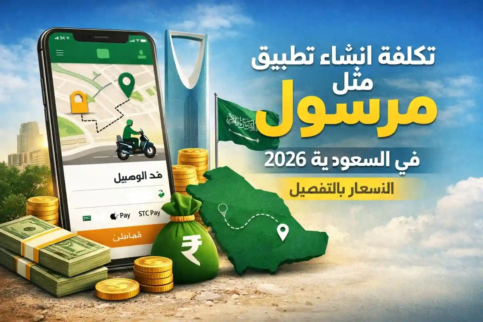 تكلفة إنشاء تطبيق مثل مرسول